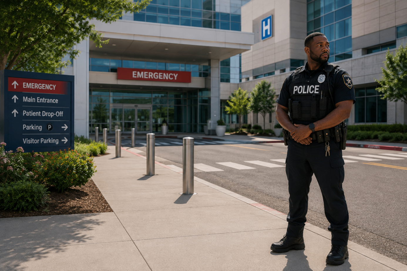 Healthcare Police — off-duty Texas Peace Officer on post in Houston
